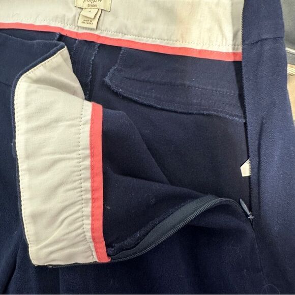 JCrew denim cropped skinny pants zipper on side size 4 - Picture 5 of 7